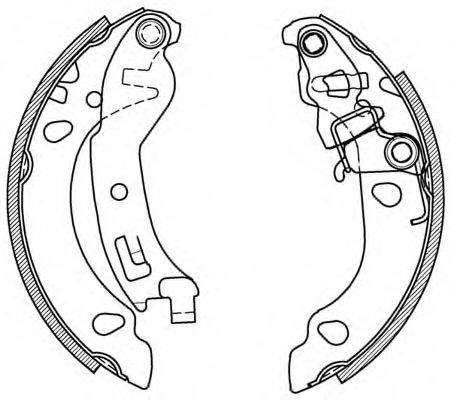 OPEN PARTS BSA206800 Комплект гальмівних колодок