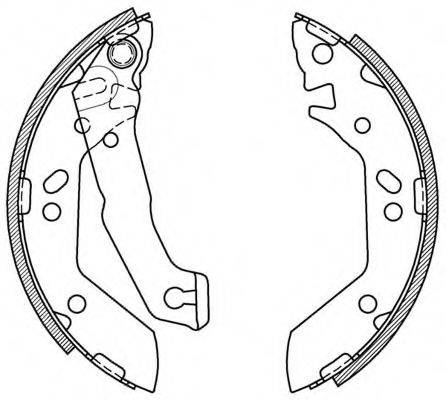 OPEN PARTS BSA207000 Комплект гальмівних колодок