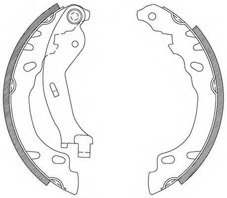 OPEN PARTS BSA208300 Комплект гальмівних колодок