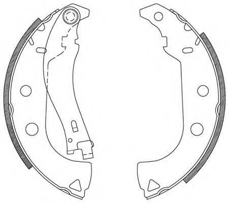 OPEN PARTS BSA209200 Комплект гальмівних колодок