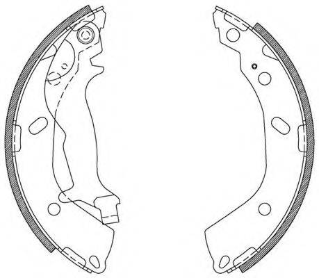 OPEN PARTS BSA210800 Комплект гальмівних колодок