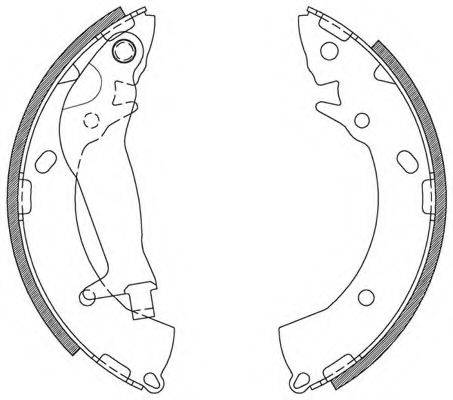 OPEN PARTS BSA211300 Комплект гальмівних колодок