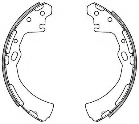 OPEN PARTS BSA214400 Комплект гальмівних колодок