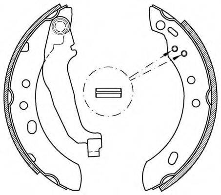 OPEN PARTS BSA214600 Комплект гальмівних колодок