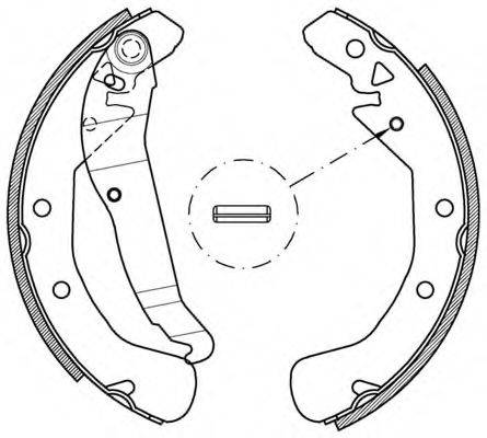 OPEN PARTS BSA216200 Комплект гальмівних колодок