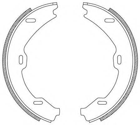 OPEN PARTS BSA218800 Комплект гальмівних колодок