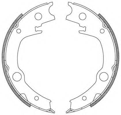 OPEN PARTS BSA220700 Комплект гальмівних колодок