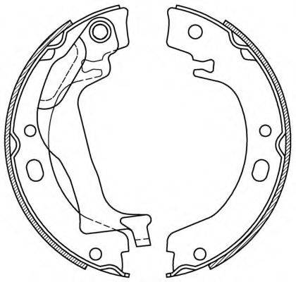 OPEN PARTS BSA222400 Комплект гальмівних колодок