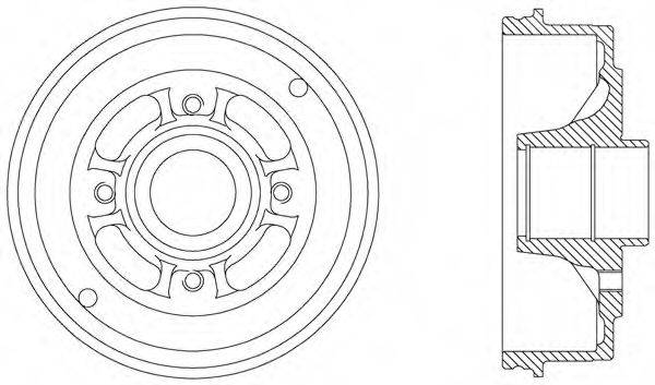 OPEN PARTS BAD903830 Гальмівний барабан