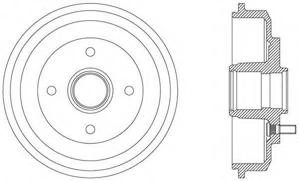 OPEN PARTS BAD905230 Гальмівний барабан