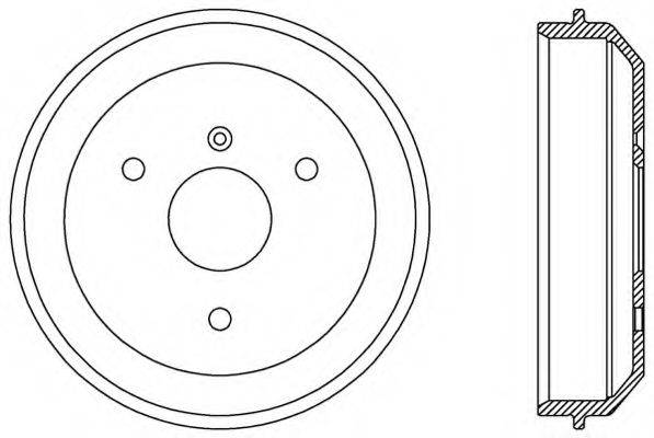 OPEN PARTS BAD905510 Гальмівний барабан