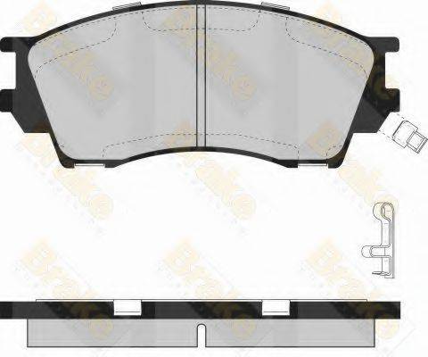 BRAKE ENGINEERING PA1085 Комплект гальмівних колодок, дискове гальмо