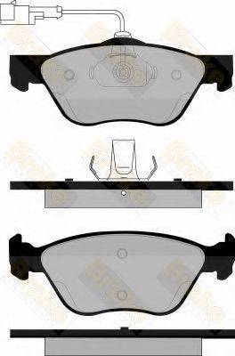 BRAKE ENGINEERING PA1108 Комплект гальмівних колодок, дискове гальмо