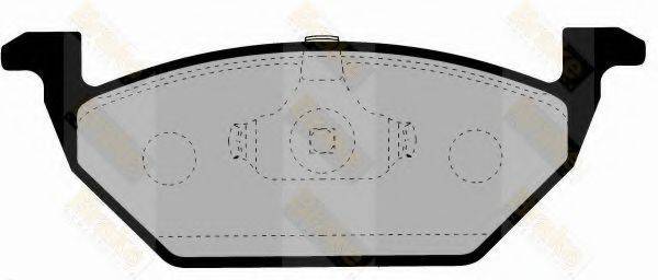 BRAKE ENGINEERING PA1133 Комплект гальмівних колодок, дискове гальмо