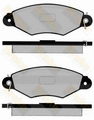 BRAKE ENGINEERING PA1155 Комплект гальмівних колодок, дискове гальмо