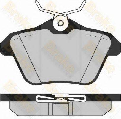 BRAKE ENGINEERING PA1236 Комплект гальмівних колодок, дискове гальмо