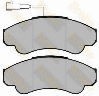 BRAKE ENGINEERING PA1284 Комплект гальмівних колодок, дискове гальмо