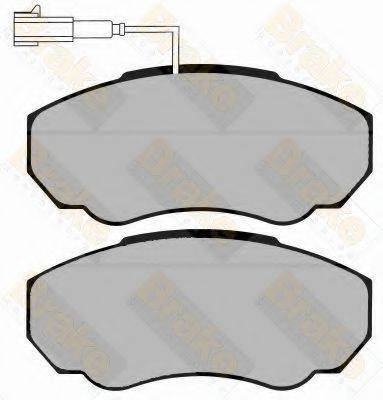 BRAKE ENGINEERING PA1285 Комплект гальмівних колодок, дискове гальмо