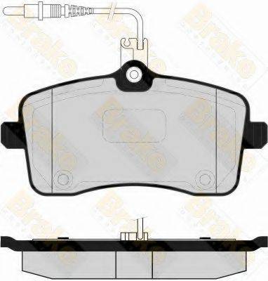 BRAKE ENGINEERING PA1574 Комплект гальмівних колодок, дискове гальмо