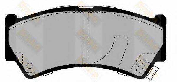 BRAKE ENGINEERING PA1610 Комплект гальмівних колодок, дискове гальмо