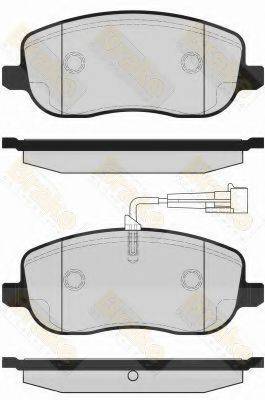 BRAKE ENGINEERING PA1690 Комплект гальмівних колодок, дискове гальмо