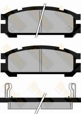 BRAKE ENGINEERING PA823 Комплект гальмівних колодок, дискове гальмо