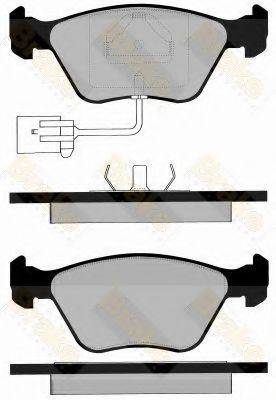 BRAKE ENGINEERING PA946 Комплект гальмівних колодок, дискове гальмо