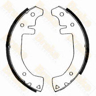 BRAKE ENGINEERING SH1018 Комплект гальмівних колодок