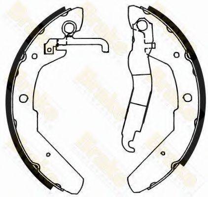 BRAKE ENGINEERING SH1173 Комплект гальмівних колодок