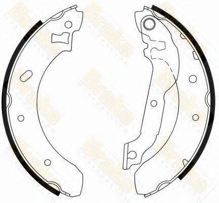 BRAKE ENGINEERING SH2215 Комплект гальмівних колодок