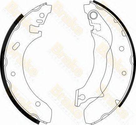 BRAKE ENGINEERING SH2313 Комплект гальмівних колодок