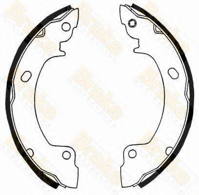 BRAKE ENGINEERING SH2317 Комплект гальмівних колодок