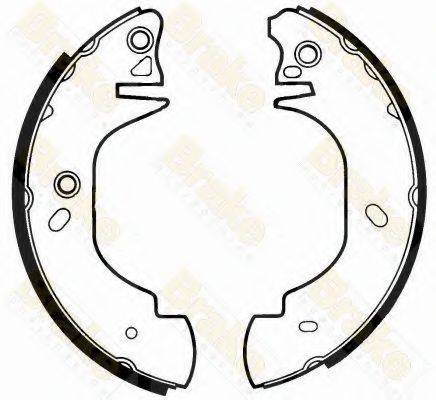 BRAKE ENGINEERING SH2494 Комплект гальмівних колодок