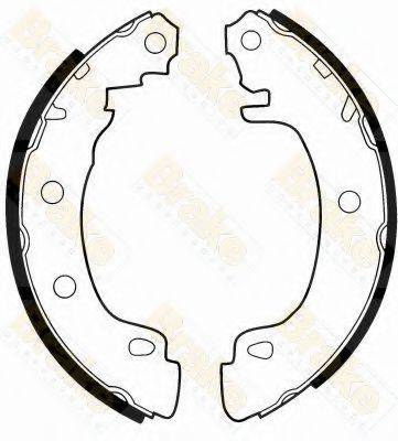 BRAKE ENGINEERING SH2496 Комплект гальмівних колодок