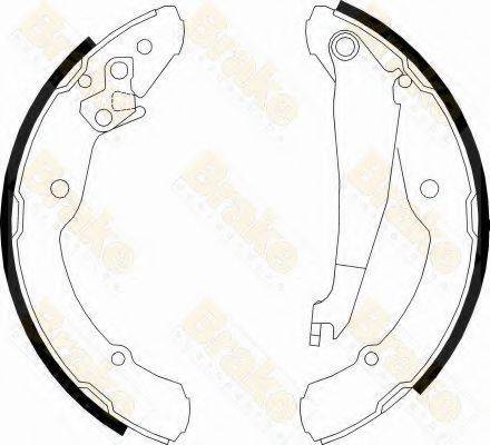 BRAKE ENGINEERING SH2501 Комплект гальмівних колодок