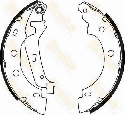 BRAKE ENGINEERING SH2547 Комплект гальмівних колодок