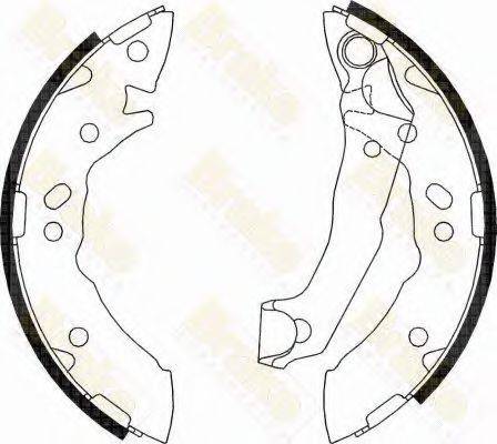 BRAKE ENGINEERING SH2550 Комплект гальмівних колодок