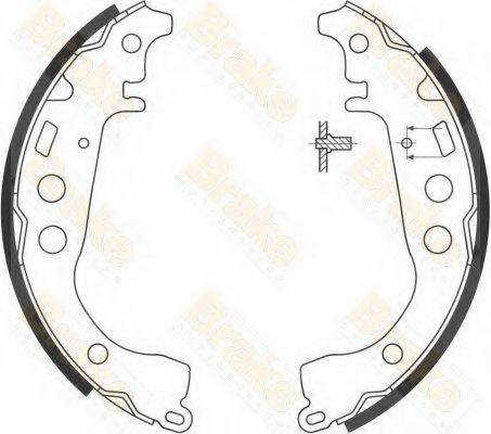 BRAKE ENGINEERING SH2574 Комплект гальмівних колодок