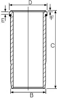 GOETZE ENGINE 1545935000 Гільза циліндра