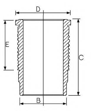 GOETZE ENGINE 1467319000 Гільза циліндра