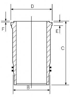 GOETZE ENGINE 1445038000 Гільза циліндра