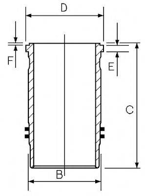 GOETZE ENGINE 1445025000 Гільза циліндра