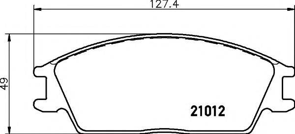 TEXTAR 89009900 Комплект гальм, дисковий гальмівний механізм