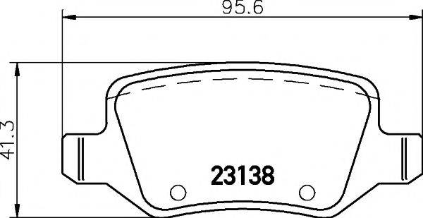 TEXTAR 2313805 Комплект гальмівних колодок, дискове гальмо