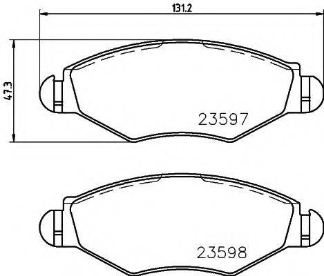 TEXTAR 89007400 Комплект гальм, дисковий гальмівний механізм