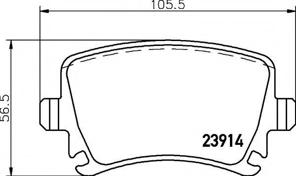 TEXTAR 2391410 Комплект гальмівних колодок, дискове гальмо