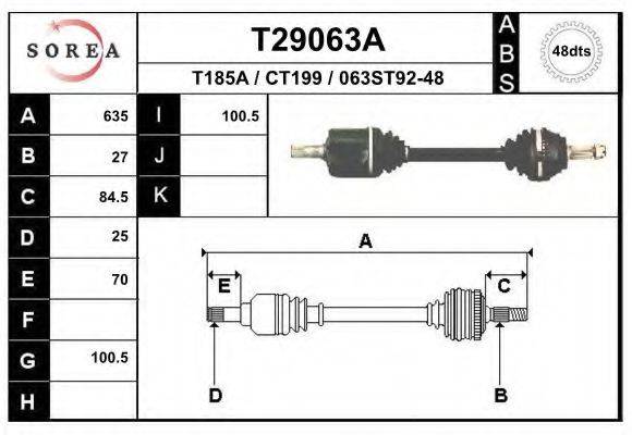 EAI T29063A Приводний вал