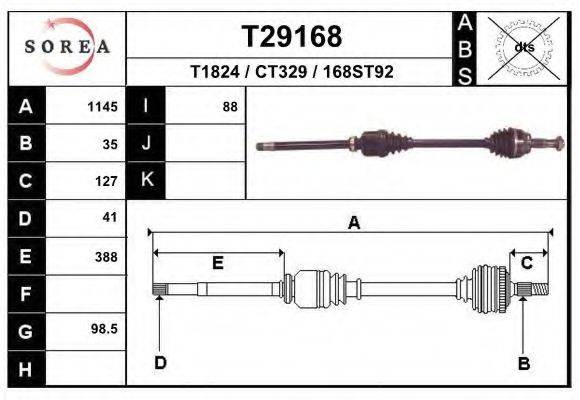 EAI T29168 Приводний вал