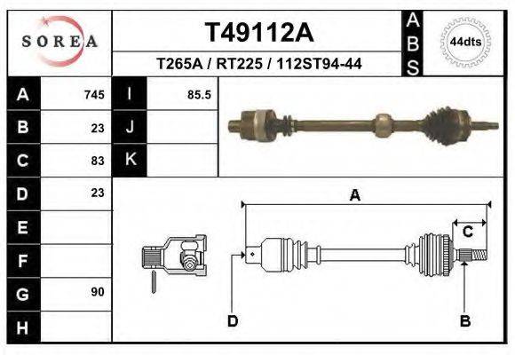 EAI T49112A Приводний вал