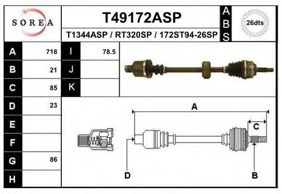 EAI T49172ASP Приводний вал